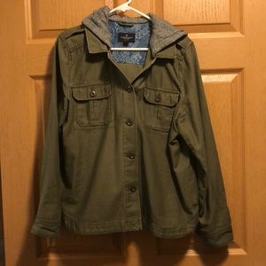 Hooded utility jacket